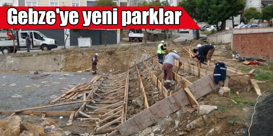 Gebze'ye yeni parklar