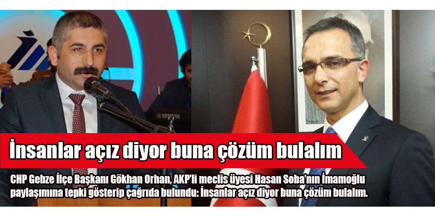 İnsanlar açız diyor buna çözüm bulalım