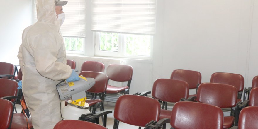 Engelli dernekleri dezenfekte ediliyor