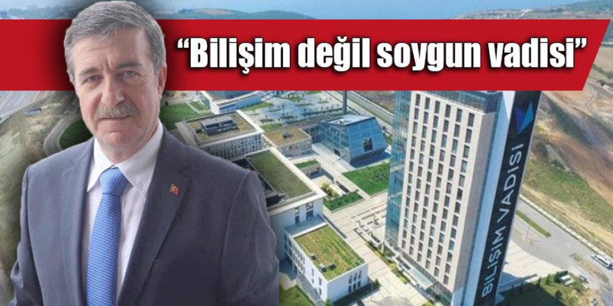 “Bilişim değil soygun vadisi”