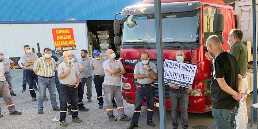 Nakliyat-İş Gebze’de eylem yaptı