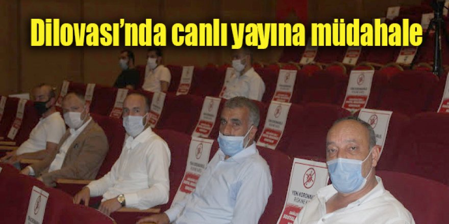 Dilovası’nda canlı yayına müdahale