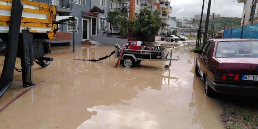 Yoğun yağış sonrası anında müdahale