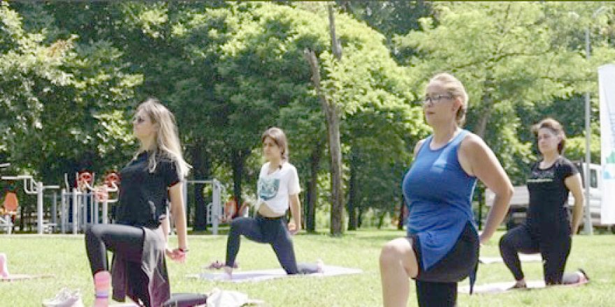 Kadınlara özel spor etkinliği