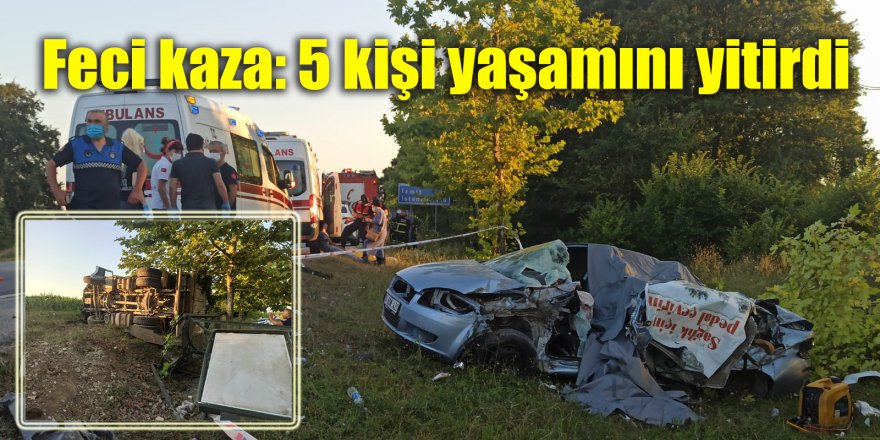 Feci kaza: 5 kişi yaşamını yitirdi