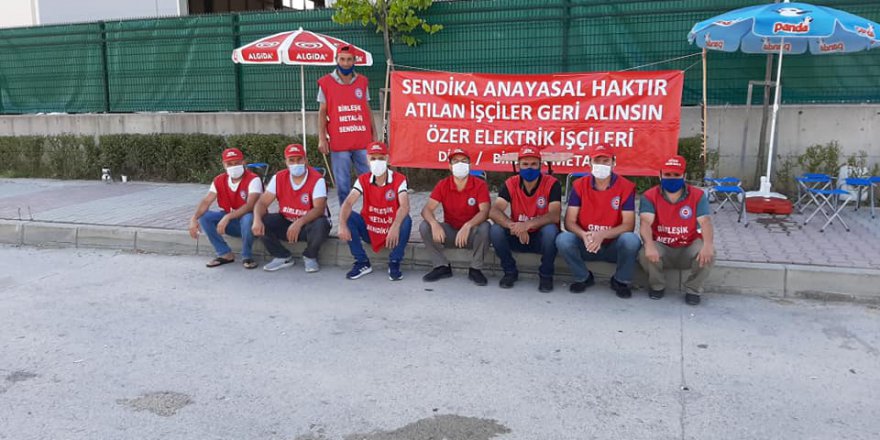 Özer Elektrik’te direniş sürüyor