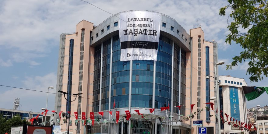 İzmit Belediyesinden İstanbul Sözleşmesi’ne anlamlı destek