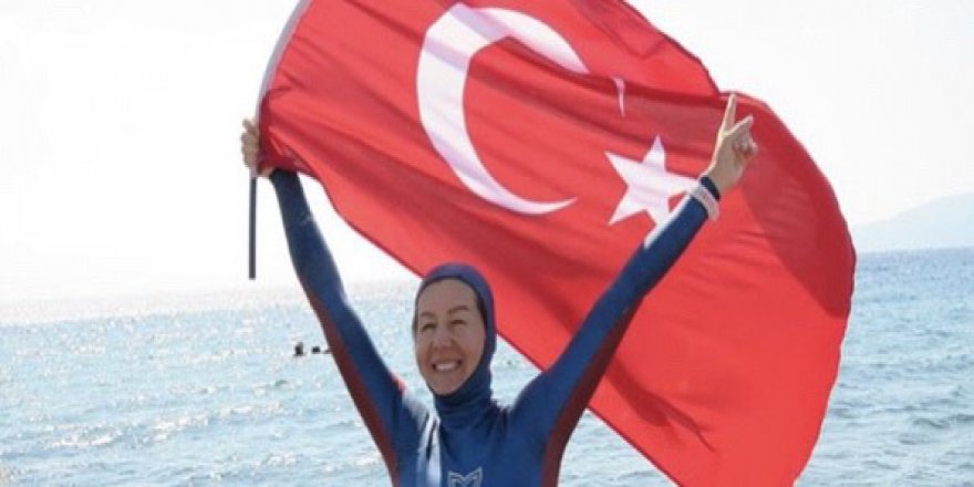 Milli dalışçı Birgül’den yeni dünya rekoru