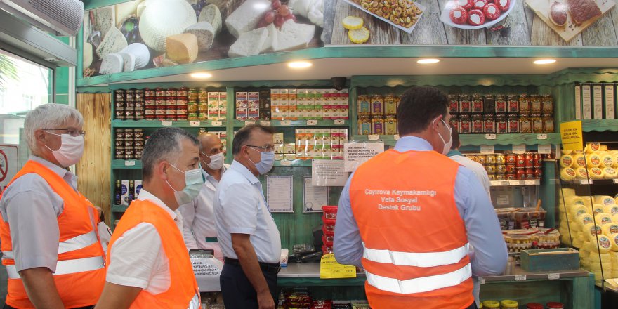 Çayırova’da korona virüs denetimi
