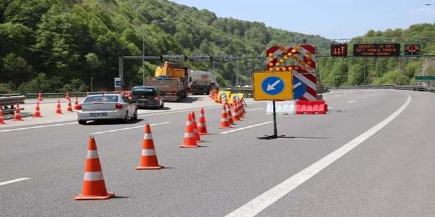 Gebze Kavşaklarında yol çalışması 