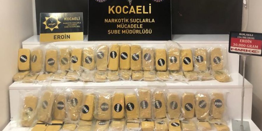 30 kilo 800 gram eroin ele geçirildi