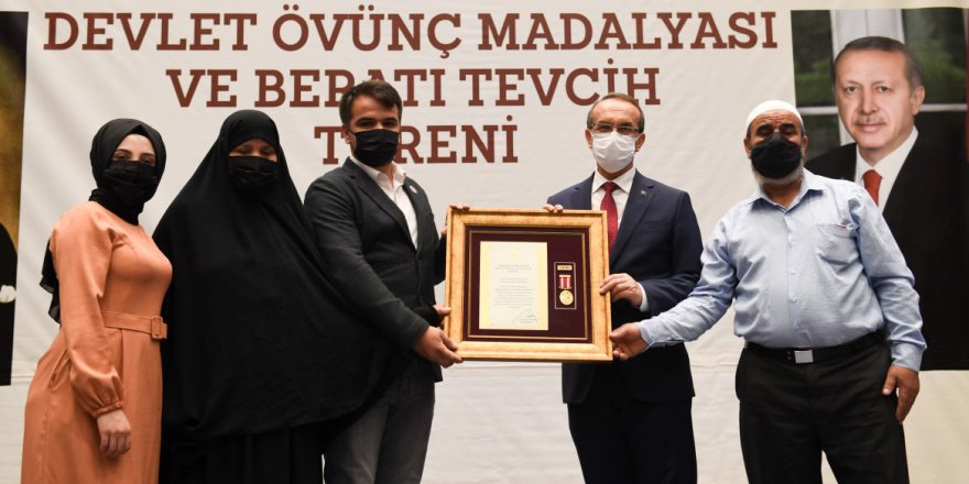 Devlet Övünç Madalyası ve Beratı Tevcih Töreni