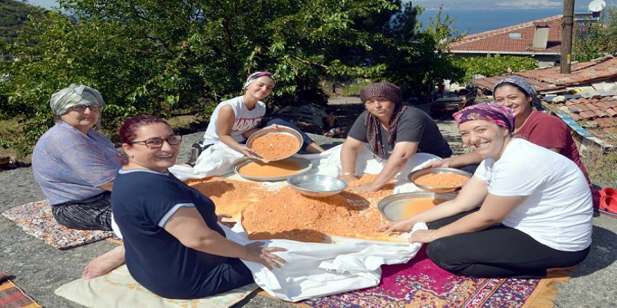 Kadınların tarhana mesaisi başladı