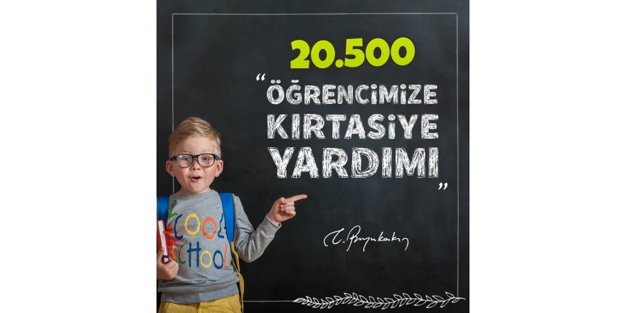 20 bin 522 öğrenciye 3 milyon  liralık kırtasiye yardımı