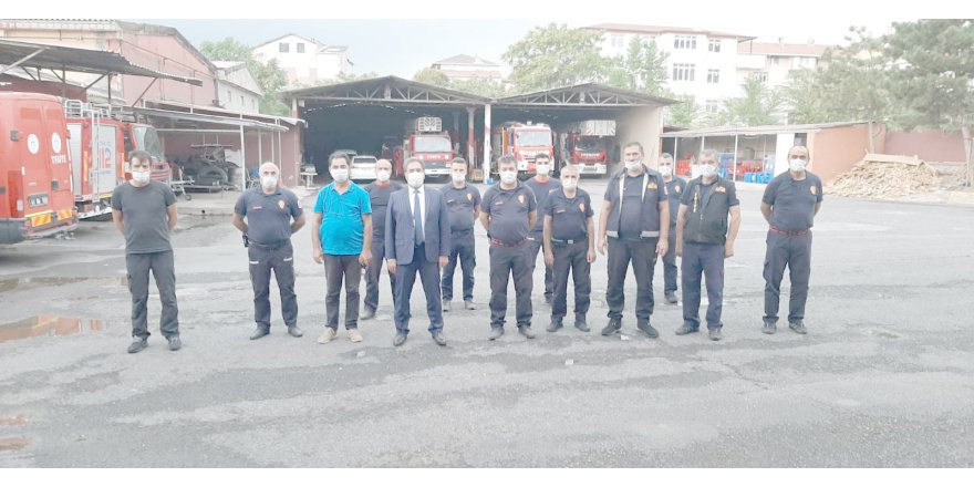 Kaymakam Güler itfaiyecileri unutmadı