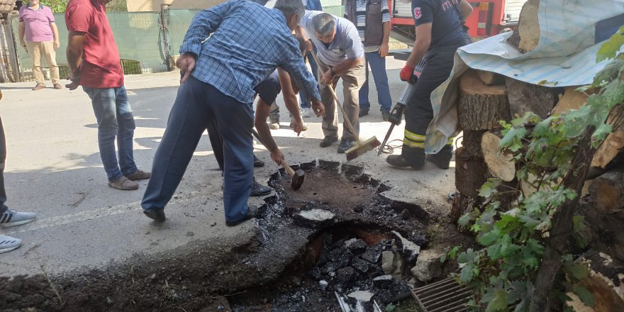 Köpek yavrusunu itfaiye kurtardı