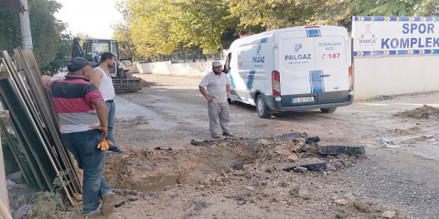 Doğal gaz borusu patladı