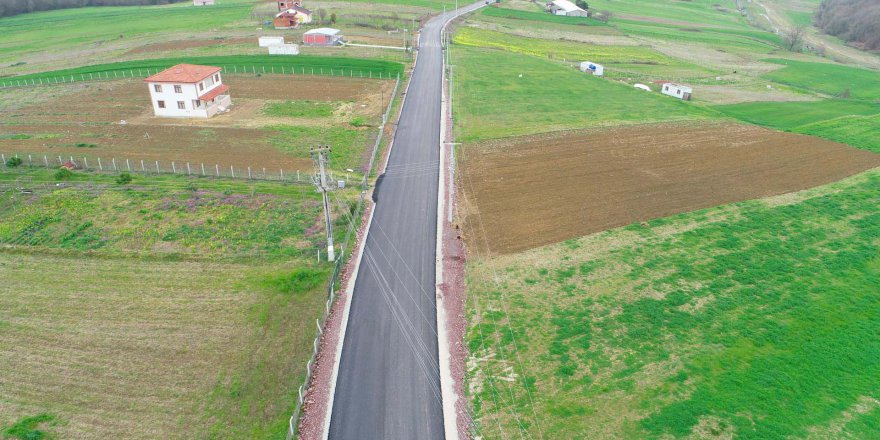 11 köye 18 km yol yapıldı