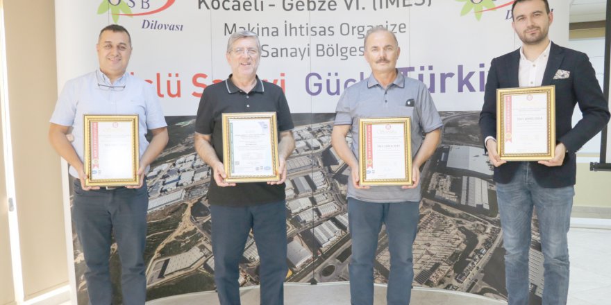 İMES OSB’de 308 Tesis TSE  belgeli