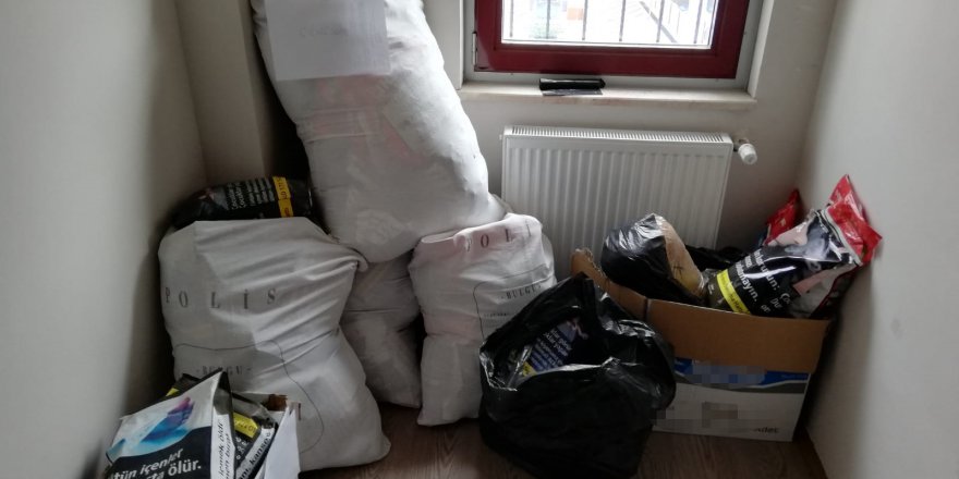 171 kilo 400 gram kaçak tütün ele geçirildi