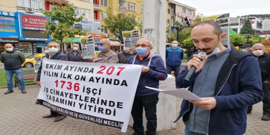 Ekim ayında en az 207 işçi yaşamını yitirdi