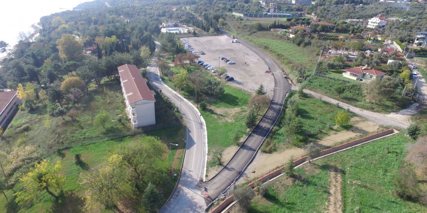 Darıca sahil parkta yol çalışması