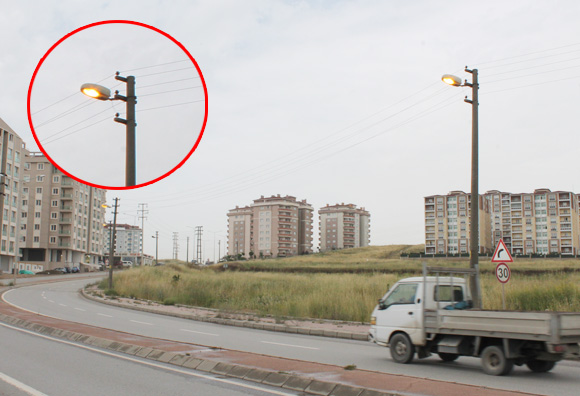 Gündüz vakit yanan aydınlatma ışıkları