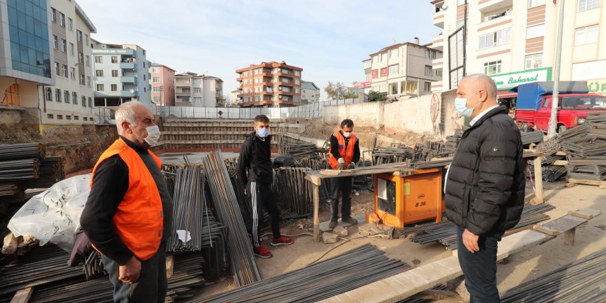 Sarı Cami Meydan Projesi’nde Çalışmalar Sürüyor