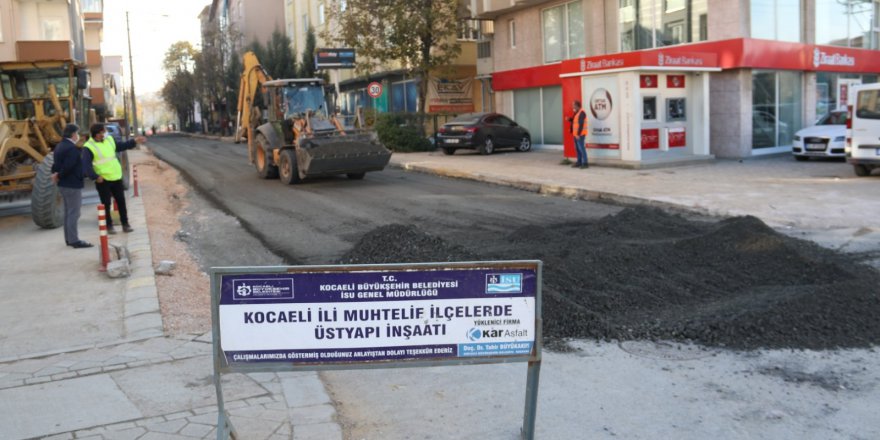 Gebze ve Dilovası yolları asfaltlandı