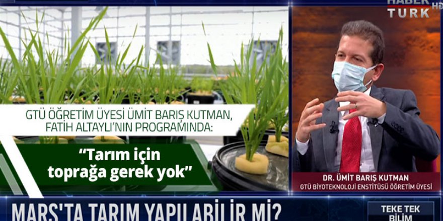 Tarım için toprağa gerek yok