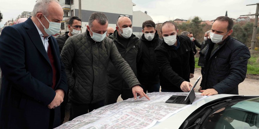 Çalışmaları yerinde inceledi