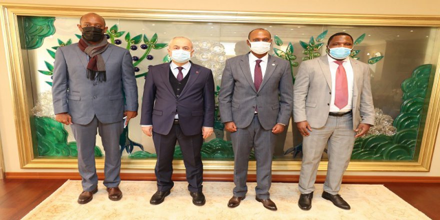 Ruanda’dan heyeti   Büyükgöz ile görüştü