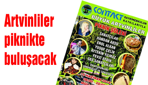 Artvinliler piknikte buluşacak