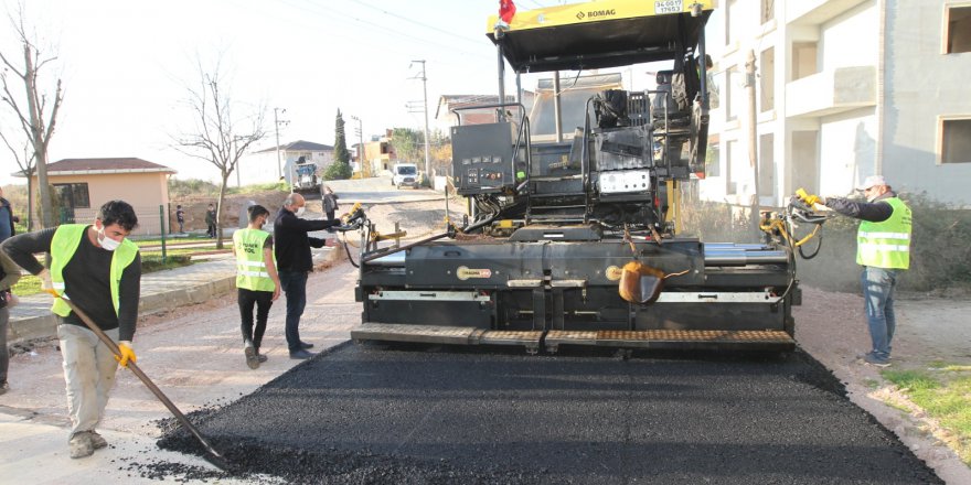 Cumhuriyet Mahallesi’ne sıcak asfalt