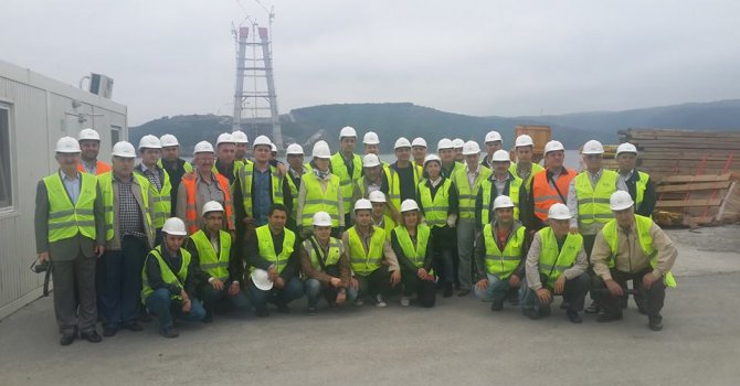 İMO’dan 3. Köprü şantiyesine teknik gezi