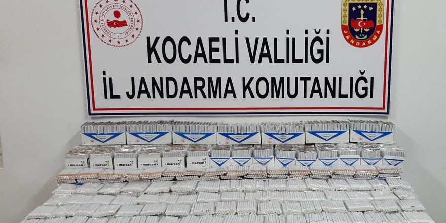 Jandarma’dan kaçak  makaron operasyonu