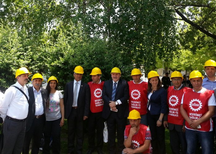 Taşeron eylemine Kaplan’dan destek