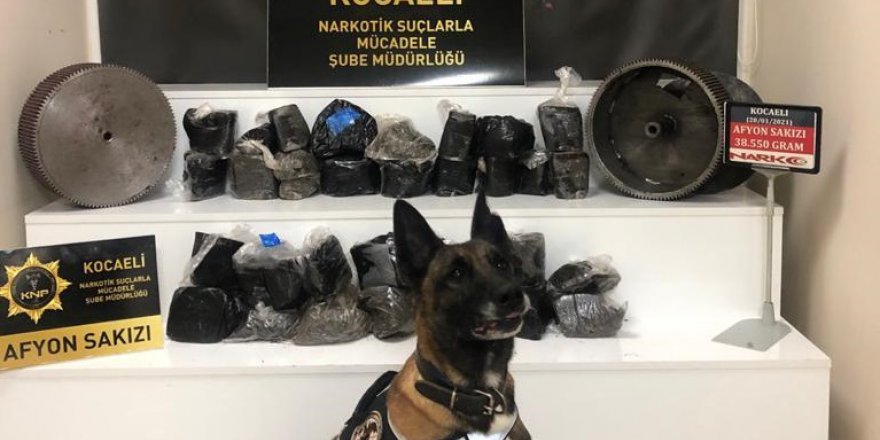 38,5 kilogram Afyon sakızı ele geçirildi