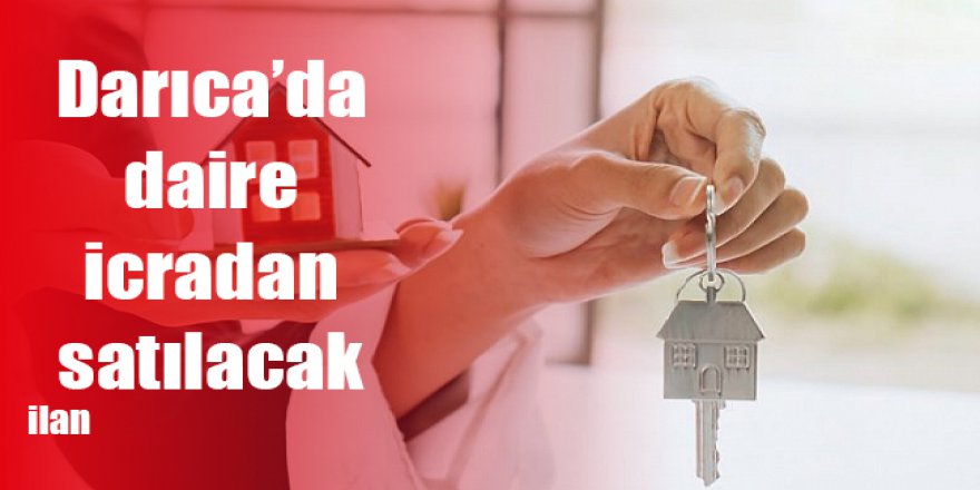 Darıca’da daire icradan satılacak