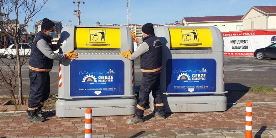 Gebze’de konteynırlar yenileniyor