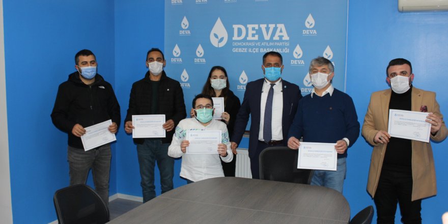 DEVA  Gebze mahalle temsilcilerini atadı