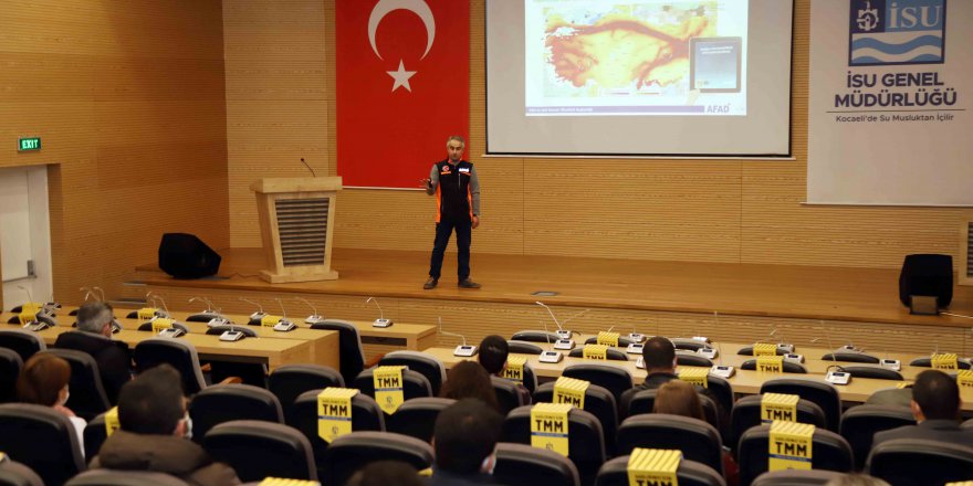 İSU personeline AFAD’tan deprem eğitimi