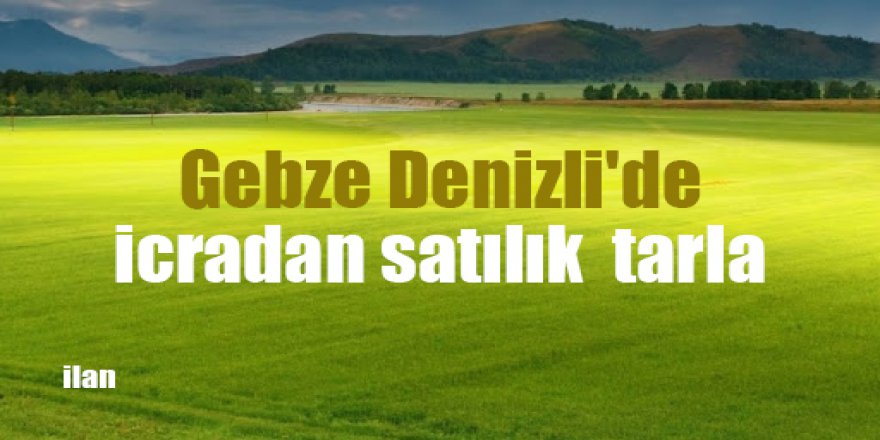 Gebze Denizli'de icradan satılık  tarla