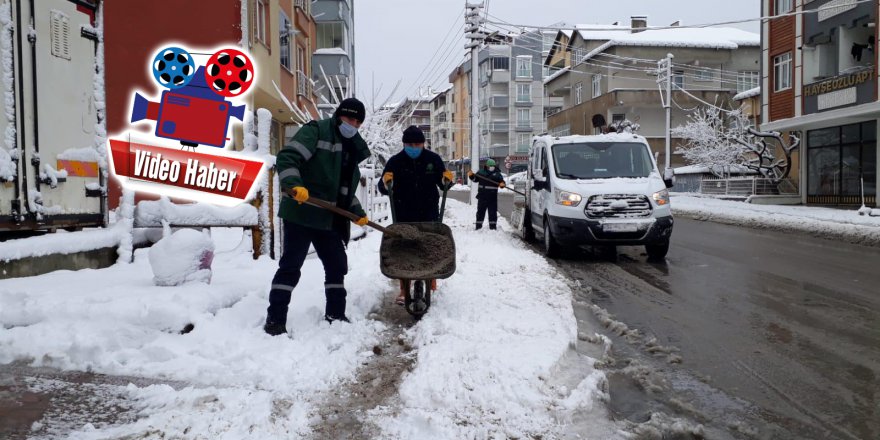 Gebze’de karla mücadele çalışmaları