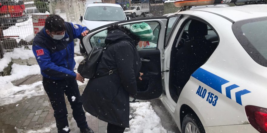 Zabıta’dan vatandaşa  destek