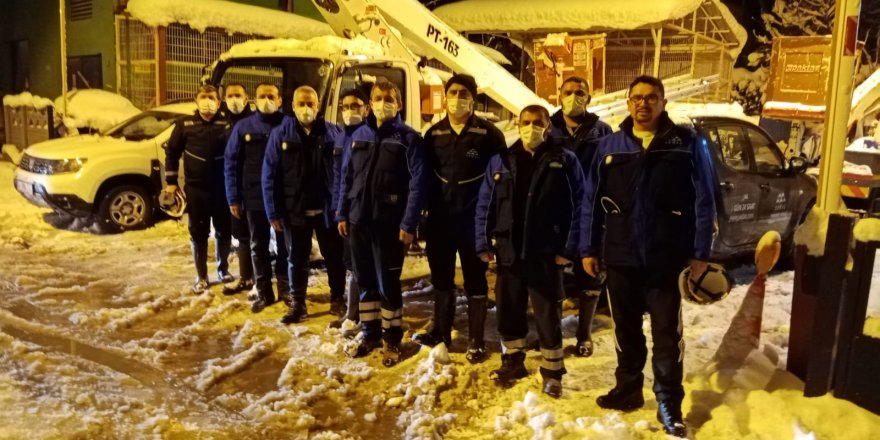 SEDAŞ kar seferberliğini sürdürüyor