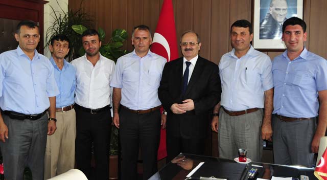 Samsunlular yeni kaymakama gittiler