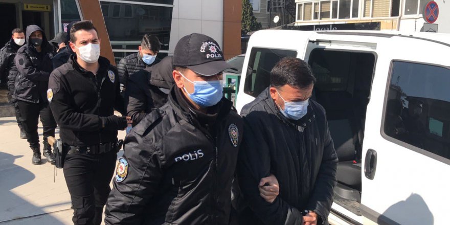 40 şüpheliden 7'si tutuklandı