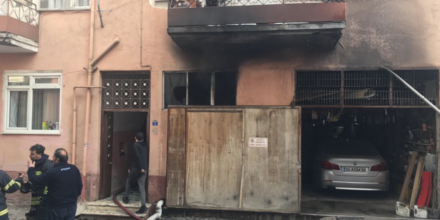 Bodrum katında yangın çıktı