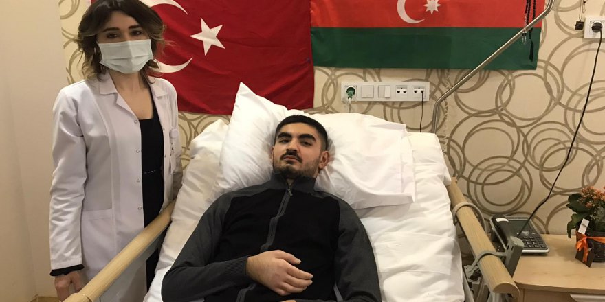 Azeri asker Kocaeli’de tedavi görüyor